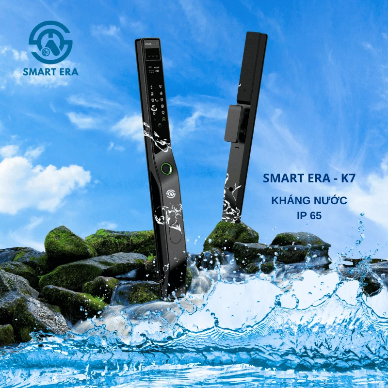 Khóa Cửa Nhôm Xingfa FaceID Chống Nước IP66 Wifi Tuya SMART ERA K7